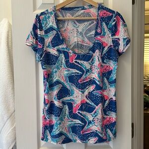 Size L Lilly Pulitzer starfish shirt